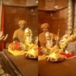 Sri Kishkindha Hanuman ji reached at the lotus feet Garbhagruham of Bhagavan Sri Krishna in Mathura Sri Krishna Janmabhoomi